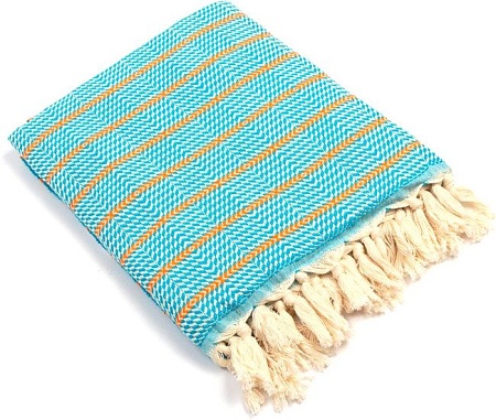 Полотенце Love Life Полосы 6840458 (голубой)