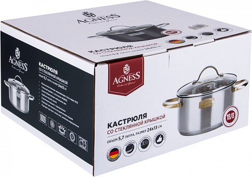 Кастрюля Agness Craft 914-126