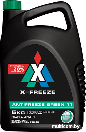 Охлаждающая жидкость Тосол-Синтез Classic X-Freeze G11 green 5л
