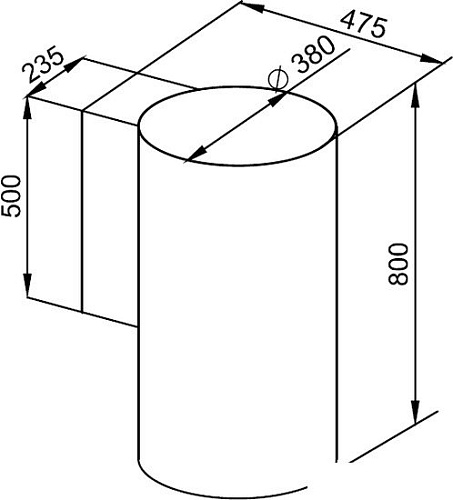 Кухонная вытяжка KUPPERSBERG WL-Tuba B