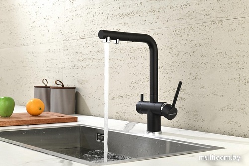 Смеситель Paulmark Serpentine Se213222-401 (черный/антрацит)