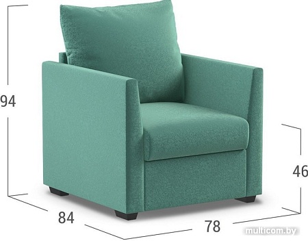 Интерьерное кресло Moon Trade Дубай 030 001311 (бирюзовый)