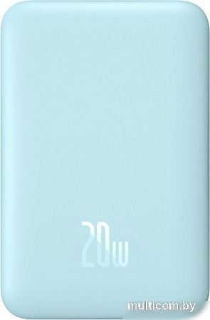 Внешний аккумулятор Baseus Magnetic Mini Air Wireless Fast Charge Power Bank 20W 10000mAh (голубой)