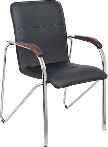 Кресло ПМК Самба КС 1 PMK 000.457 (пегассо черный/локти дерево темное)