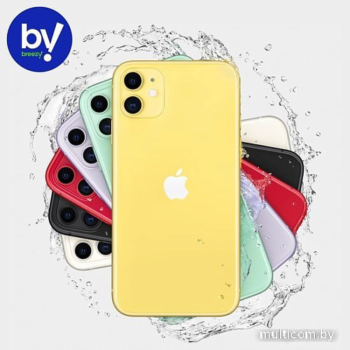Смартфон Apple iPhone 11 128GB Воcстановленный by Breezy, грейд C (желтый)