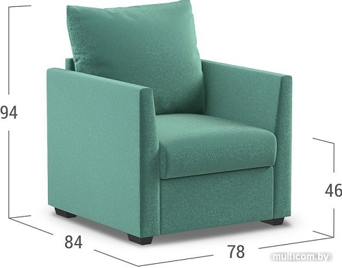 Интерьерное кресло Moon Trade Дубай 030 001311 (бирюзовый)