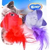 Игрушка для кошек Duvo Plus Плюшевые птицы с перьями с кошачьей мятой 1717027/DV