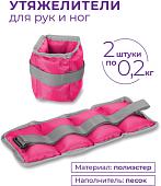 Комплект утяжелителей Indigo Классика SM-148 (2x0.7 кг, розовый)