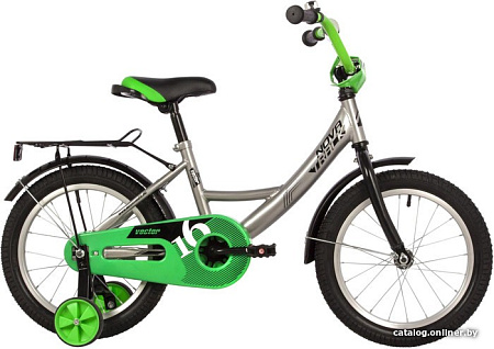 Детский велосипед Novatrack Vector 16 2022 163VECTOR.SL22 (серебристый)