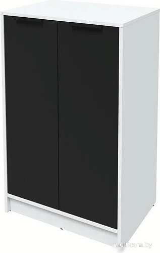 Тумба Интерлиния Концепт КТ-Т64 (черный/белый платинум)