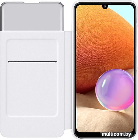 Чехол Samsung S View Wallet Cover для Samsung Galaxy A32 (белый)