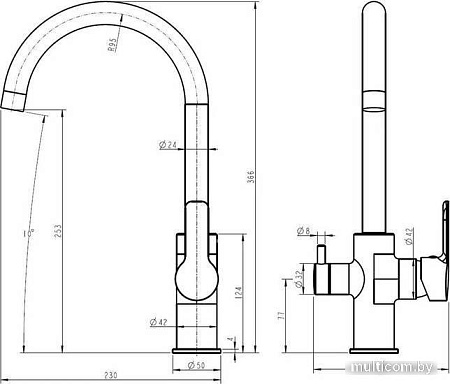 Смеситель Esko K27