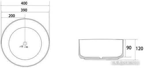 Умывальник Abber Bequem AC2109Regen (хамелеон)