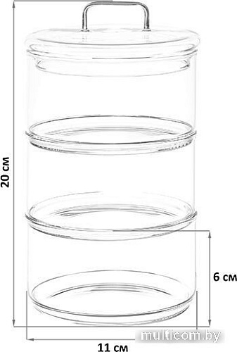 Емкость Elan Gallery Crystal glass 360112