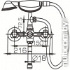 Смеситель Bravat Duo F6133186CP-LB