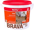 Лак Brava ВД-АК-2041 мебельный 3 л (бесцветный полуглянцевый)
