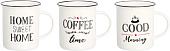 Набор кружек Elan Gallery Home Sweet Home+Coffee Time+Good Morning 880049 (3 шт)