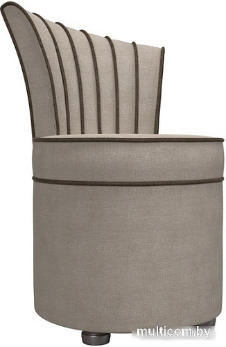 Интерьерное кресло Лига диванов Ирис (рогожка, бежевый/коричневый)