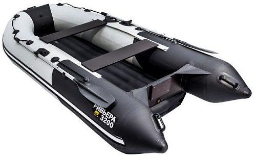 Моторно-гребная лодка Ривьера Компакт R-K-3600 НД lg/bl (светло-серый/черный)
