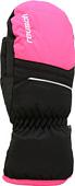 Горнолыжные варежки Reusch Alan Junior 6361415-7720 (р-р 3, Mitten Black/Pink Glo)