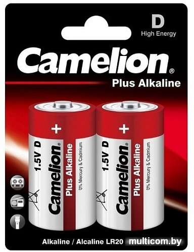 Батарейки Camelion D 2 шт. [LR20-BP2]