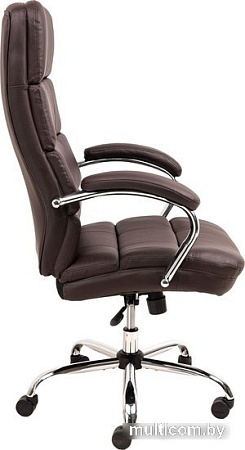Кресло AksHome August Chrome Eco (темно-коричневый)
