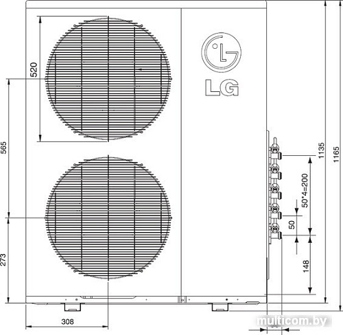 Внешний блок LG MU5M40 UH0R0