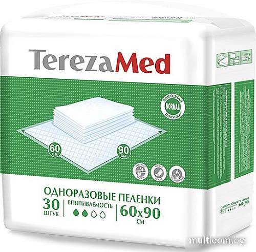 Пеленки Tereza Med Впитывающие Normal 60x90 (30 шт)