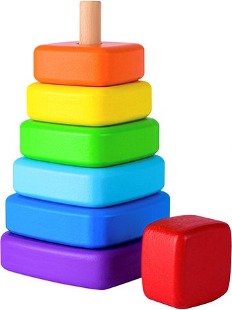 Пирамидка Mega Toys Квадрат 60206