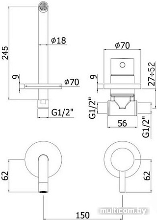 Paffoni Light LIG007CR70