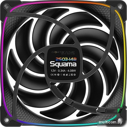 Вентилятор для корпуса Geometric Future Squama 2503-14 (черный)