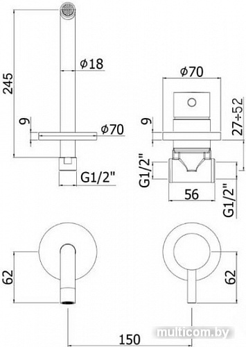 Paffoni Light LIG007CR70