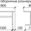 Кухонный стол Buro7 Двутавр 180 (классика, дуб мореный/серебро)