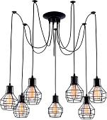 Подвесная люстра Arte Lamp Spider A1109SP-7BK