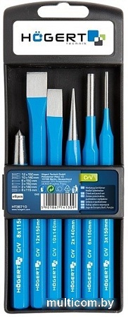 Набор зубил Hogert Technik HT3B710 (6 предметов)