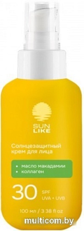 Крем солнцезащитный Sun Like Для лица SPF30 (100 мл)