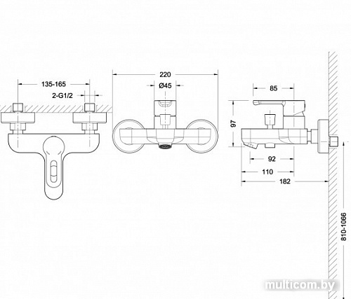 Смеситель Bravat Stream-D F637163C-01