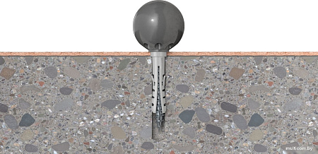 Упор дверной Fischer TS 8BL K NV 534129