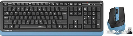 Офисный набор A4Tech Fstyler FGS1035Q (черный/синий)