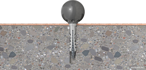 Упор дверной Fischer TS 8BL K NV 534129