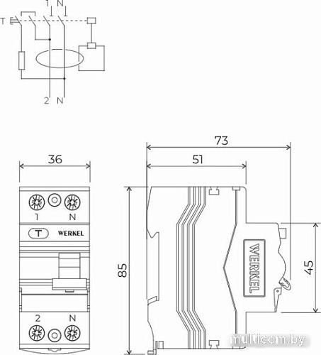 Выключатель автоматический Werkel W912P256