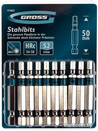 Набор бит GROSS 11463 (10 шт)