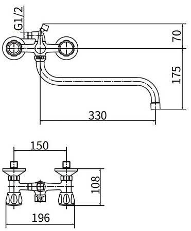 Смеситель PLstart PL2218-8