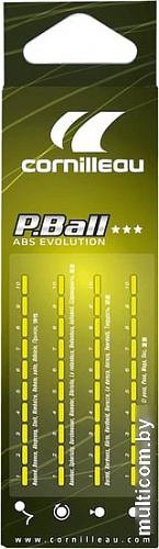 Мяч для настольного тенниса Cornilleau P-Ball ABS Evolution (3 звезды, 3 шт.)