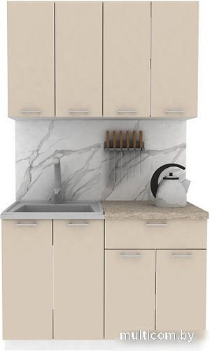 Готовая кухня ЭлиГард Lion 1.2 (персидский жемчуг/малага)