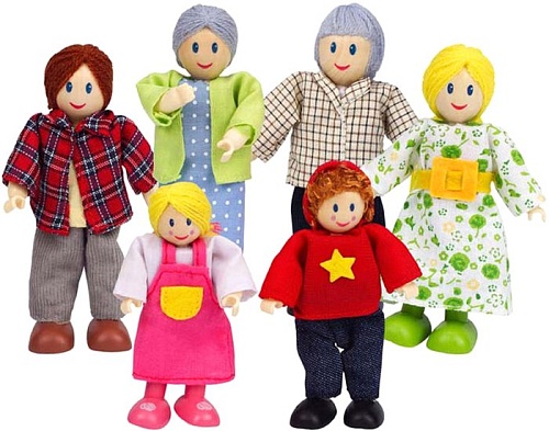 Кукла Hape Счастливая европейская семья E3500-HP