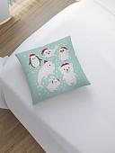 Чехол на подушку JoyArty От нарвала до медведя в колпаках sl_55194