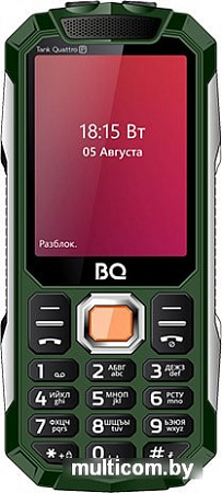 Мобильный телефон BQ-Mobile BQ-2817 Tank Quattro Power (зеленый)