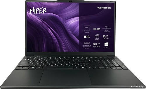 Ноутбук Hiper Workbook FWBC151-I512HR16N5FABWPG