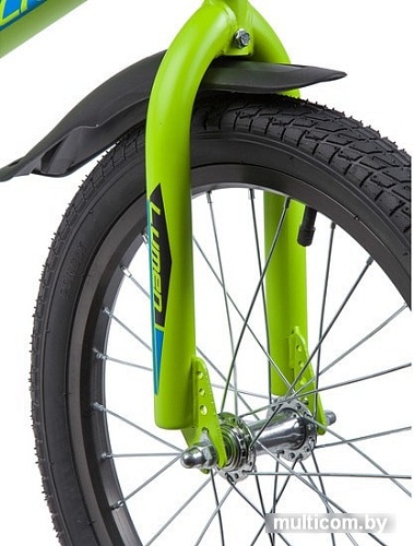 Детский велосипед Novatrack Lumen 18 (зеленый/черный, 2019)